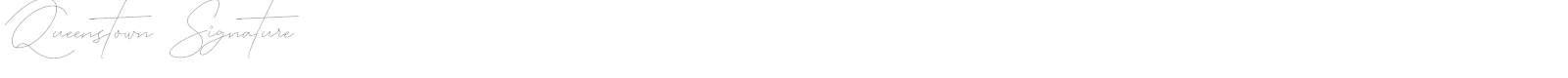Queenstown Signature font preview